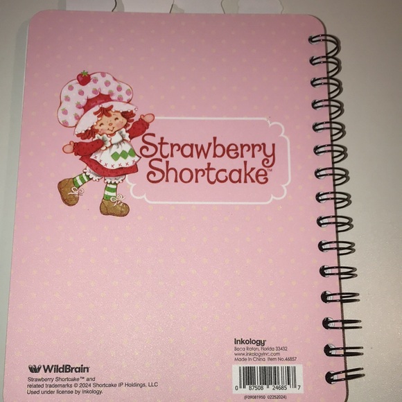 Strawberry Shortcake Tabbed Journal Notebook brand new - Picture 2 of 8